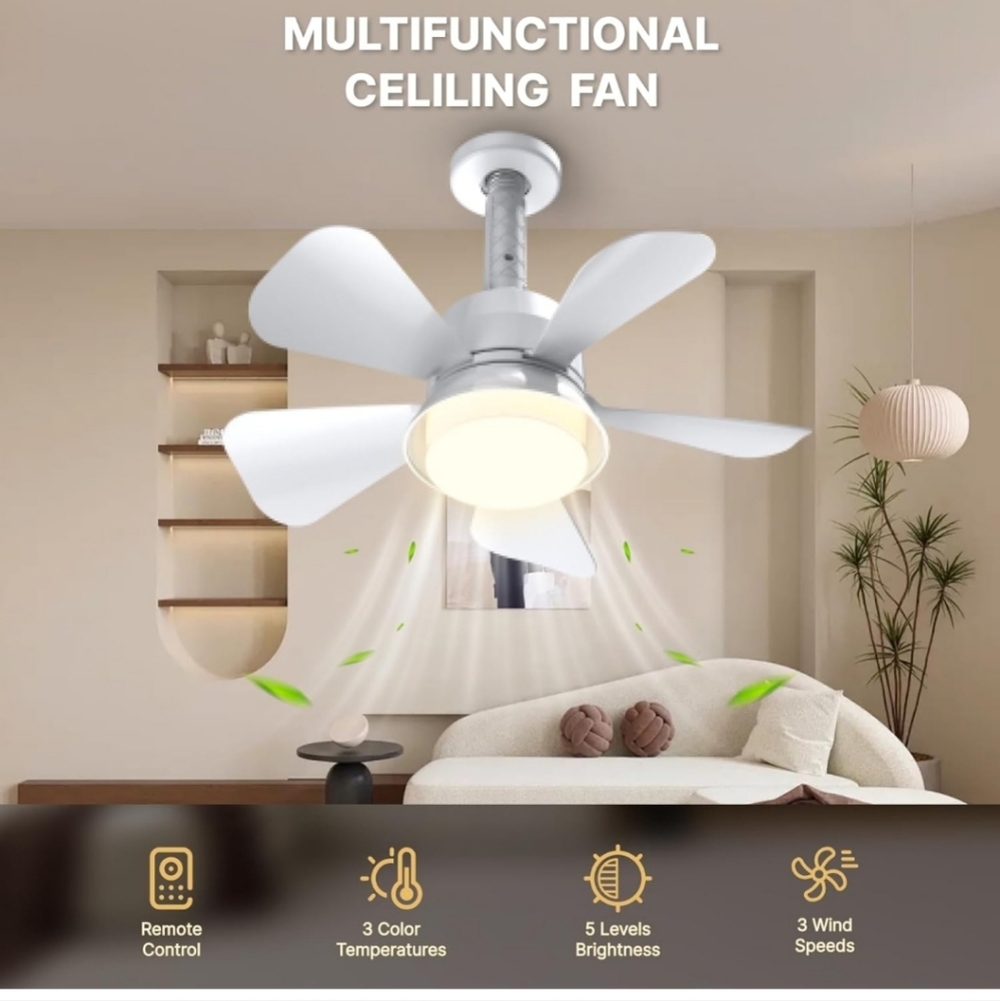 Socket Ceiling Fan - Picture 3 of 7